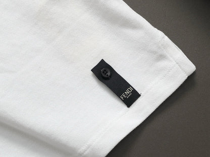 260415 New high-quality color-matched small icon polo shirt