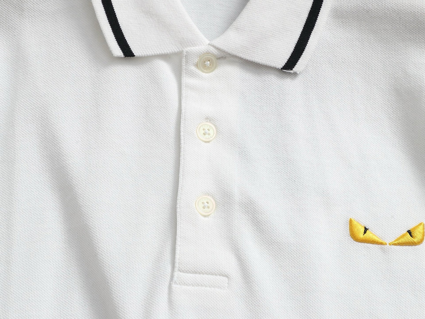 260415 New high-quality color-matched small icon polo shirt