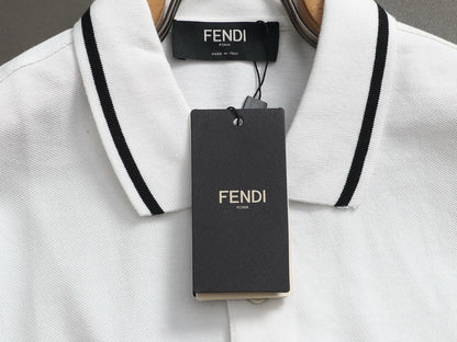 260415 New high-quality color-matched small icon polo shirt