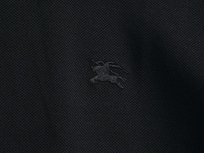 260415 New high-quality checked patchwork knit collar polo shirt