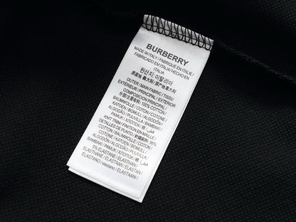 260415 New high-quality checked patchwork knit collar polo shirt