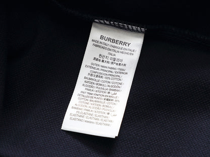 260415 New high-quality checked patchwork knit collar polo shirt