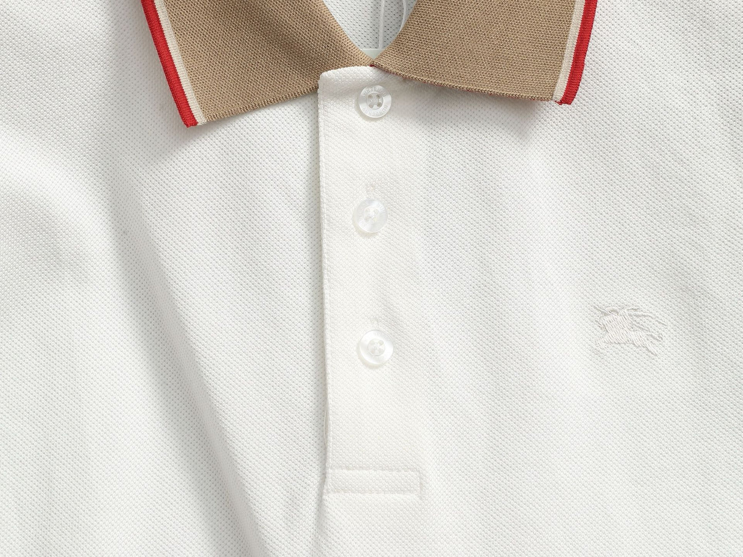 260415 New high-quality checked patchwork knit collar polo shirt