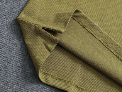 260415 New high-quality checked patchwork knit collar polo shirt
