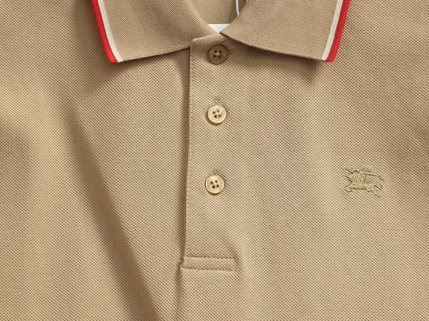 260415 New high-quality checked patchwork knit collar polo shirt