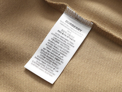 260415 New high-quality checked patchwork knit collar polo shirt