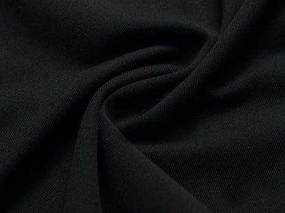 260415 New high-quality striped-neckline three-dimensional embroidered T-shirt
