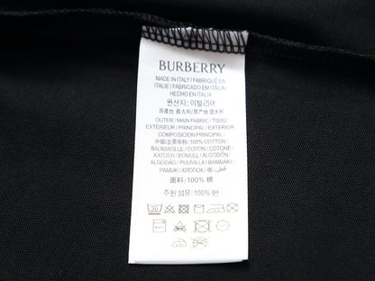260415 New high-quality striped-neckline three-dimensional embroidered T-shirt