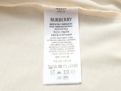 260415 New high-quality striped-neckline three-dimensional embroidered T-shirt