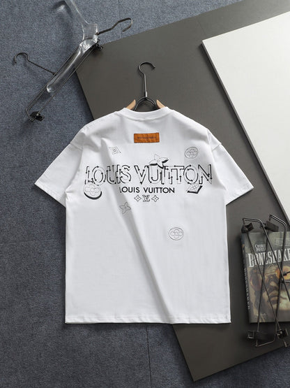 260415 New high-quality simple embroidery design T-shirt