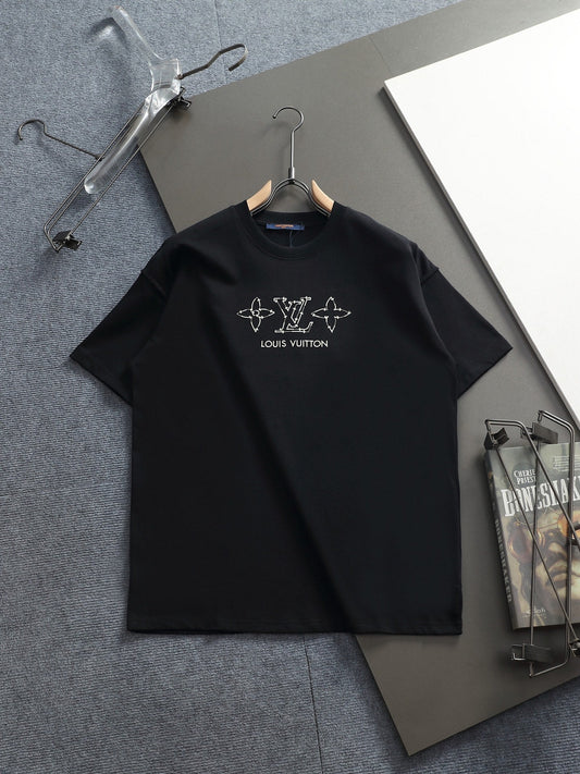260415 New high-quality simple embroidery design T-shirt