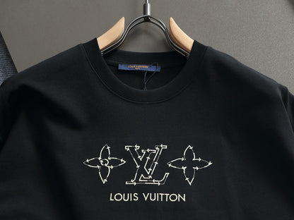260415 New high-quality simple embroidery design T-shirt