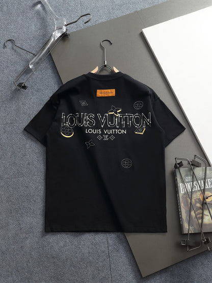 260415 New high-quality simple embroidery design T-shirt