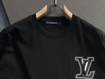 260415 New high-quality simple embroidery design T-shirt