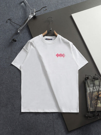 260415 New high-quality full-print gradient inkjet short-sleeved T-shirt