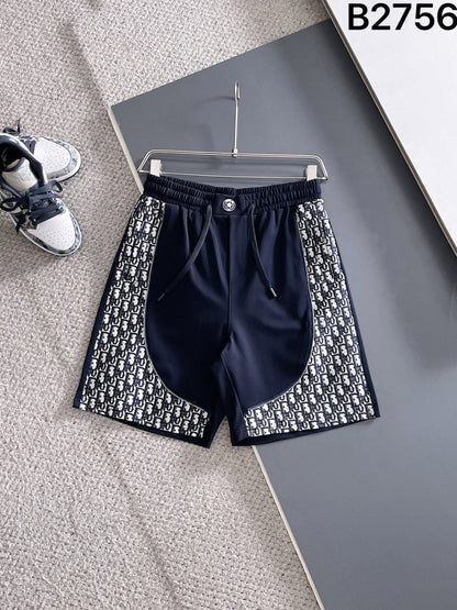 260415 New high-quality unique patchwork design knitted shorts