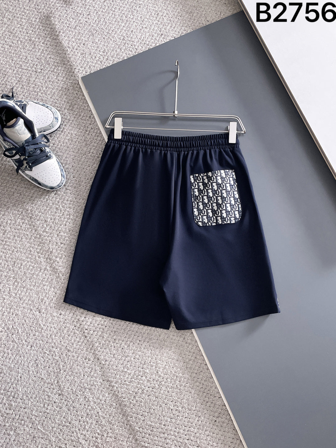 260415 New high-quality unique patchwork design knitted shorts