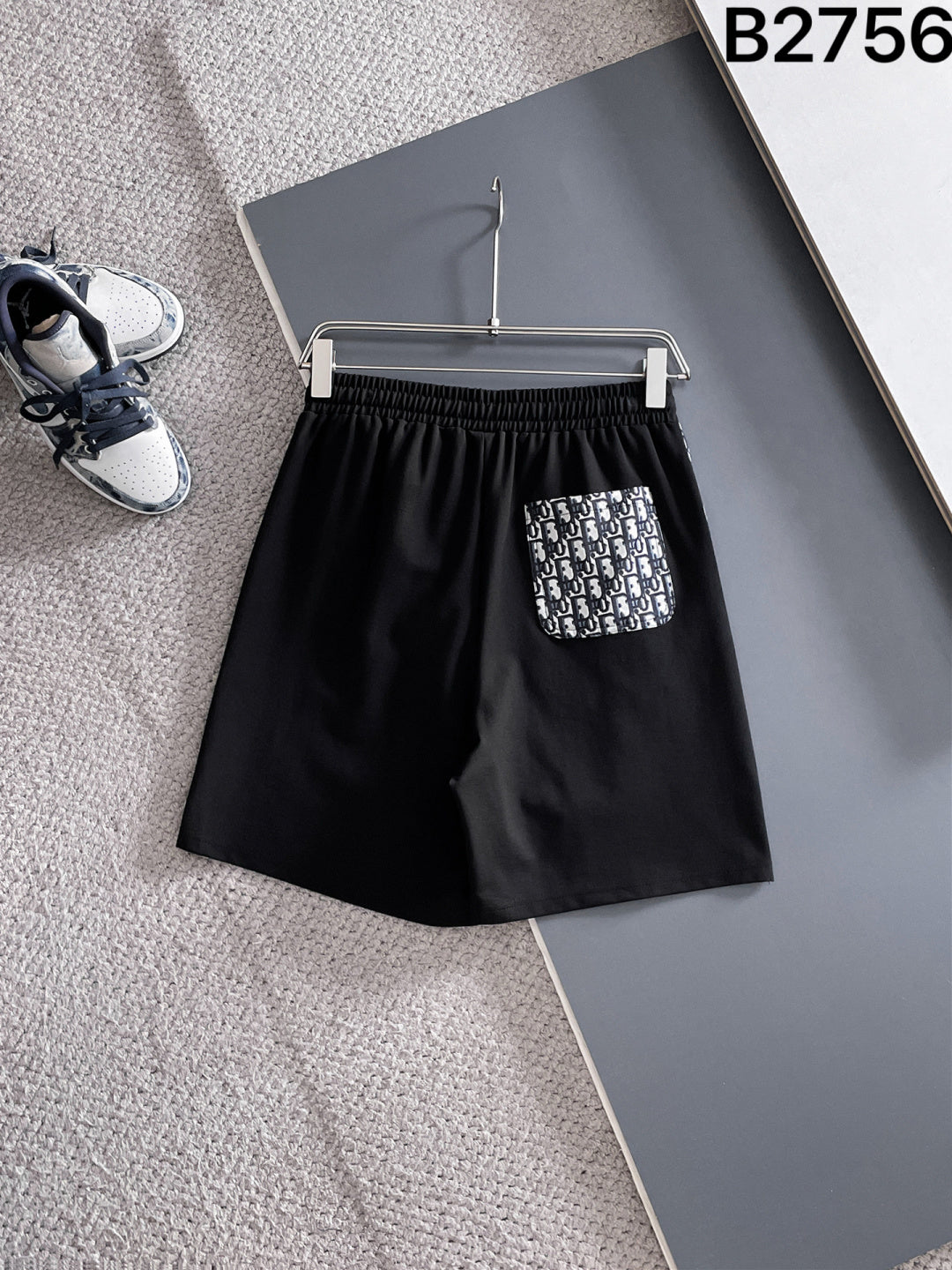 260415 New high-quality unique patchwork design knitted shorts