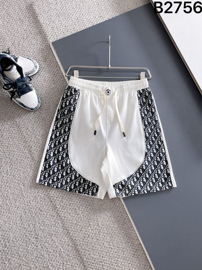260415 New high-quality unique patchwork design knitted shorts