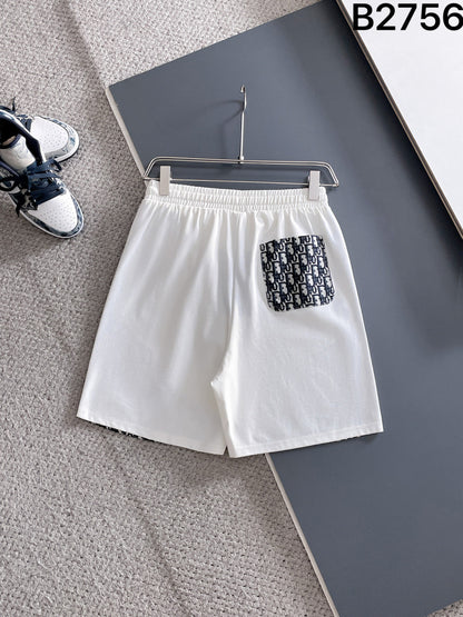 260415 New high-quality unique patchwork design knitted shorts
