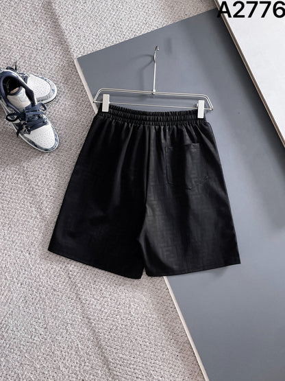 260415 New high-quality custom fabric woven belt-knit shorts
