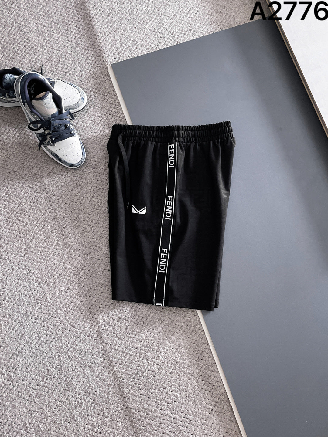 260415 New high-quality custom fabric woven belt-knit shorts