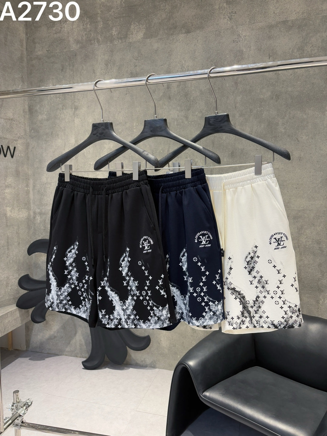 260415 New high-quality knitted gradient shorts