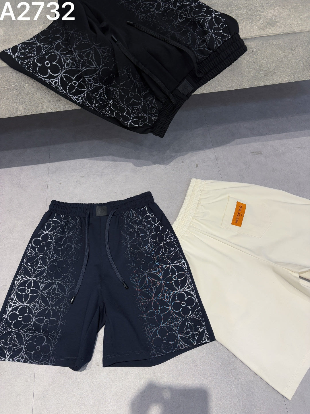 260415 New high-quality knitted gradient shorts
