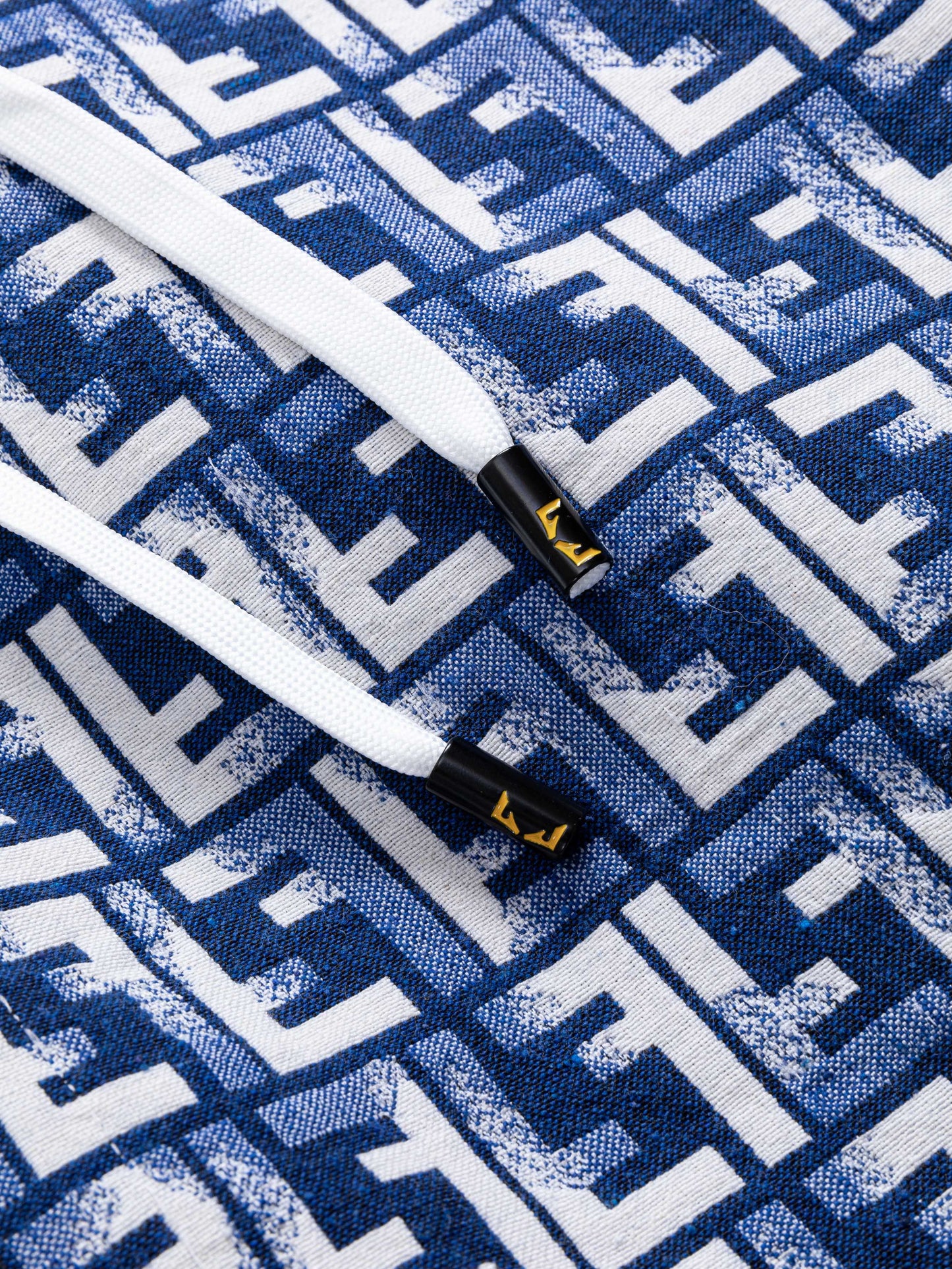 260421 New high-quality full-print jacquard denim shorts
