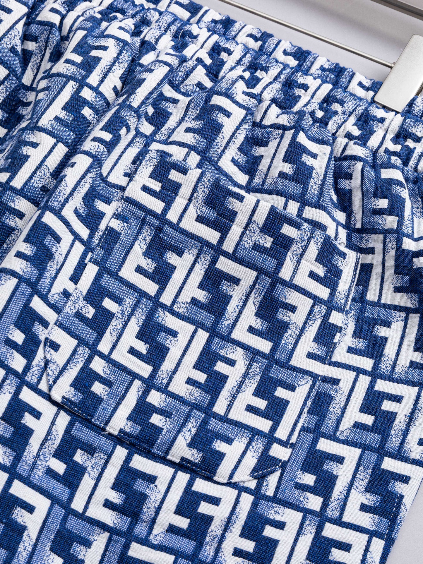 260421 New high-quality full-print jacquard denim shorts