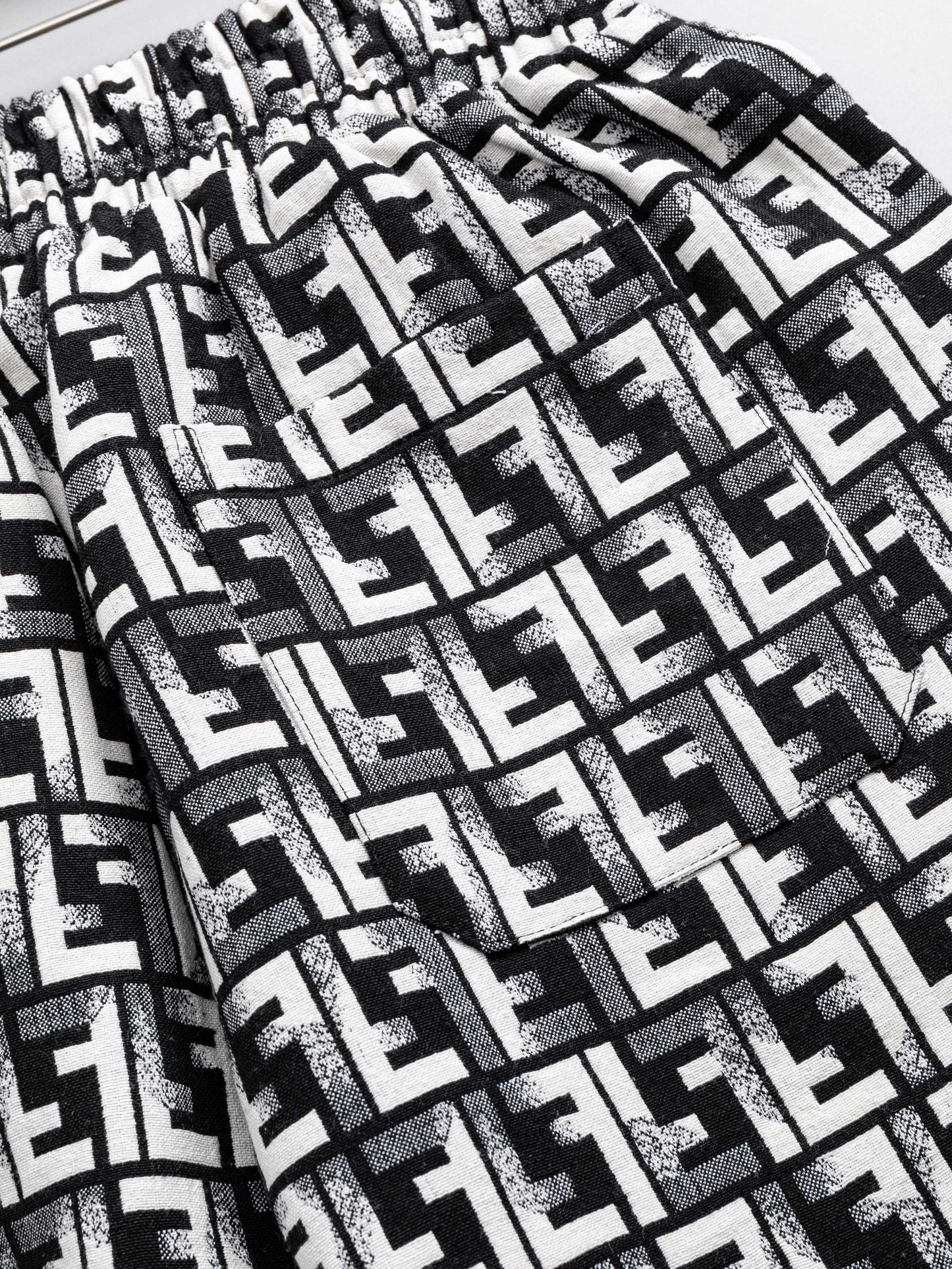 260421 New high-quality full-print jacquard denim shorts