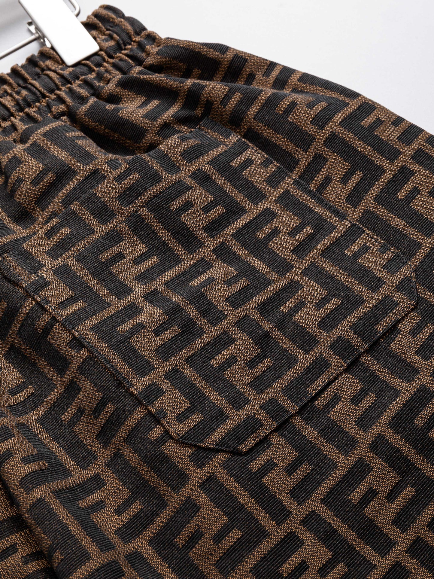 260421 New high-quality full-print jacquard denim shorts
