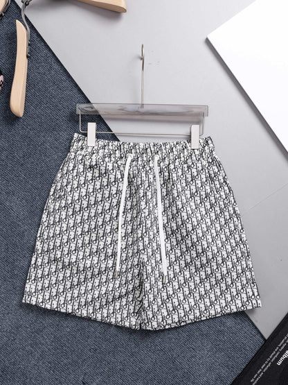 260421 New high-quality full-print jacquard denim shorts