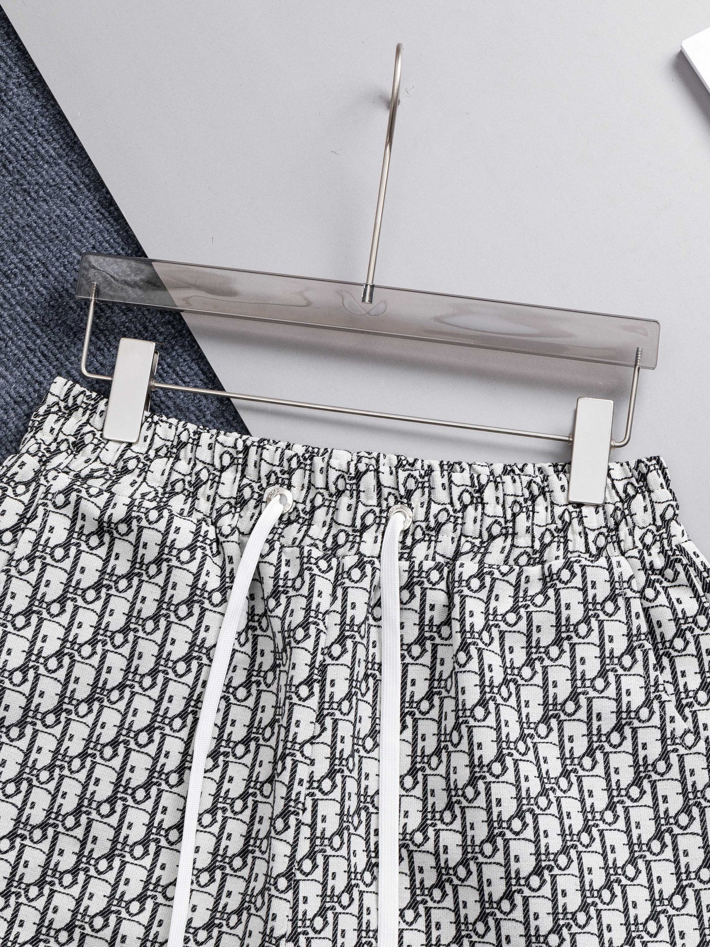 260421 New high-quality full-print jacquard denim shorts