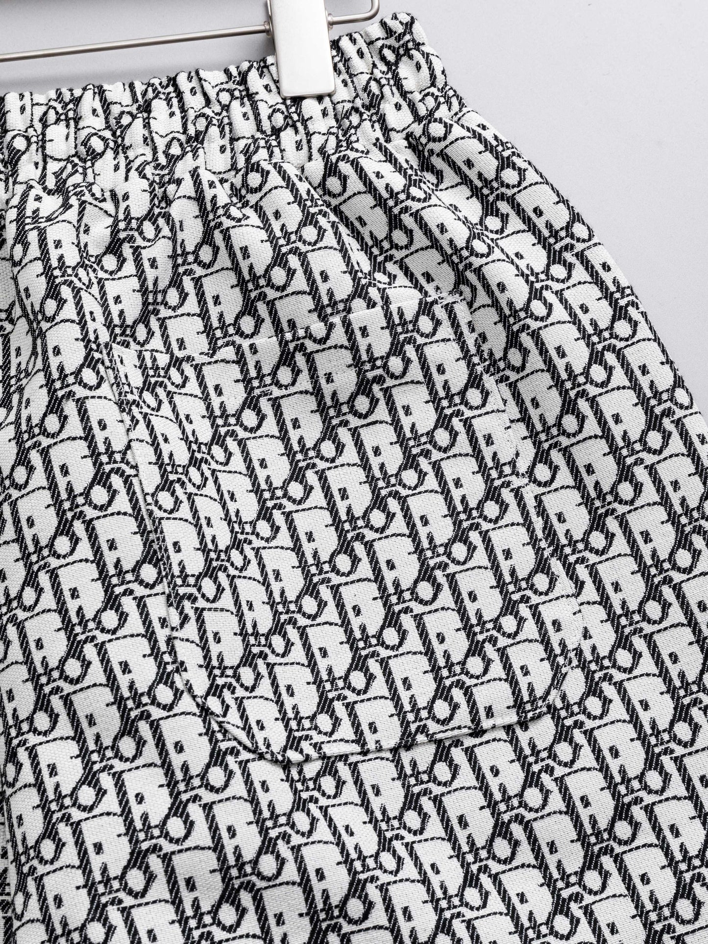 260421 New high-quality full-print jacquard denim shorts
