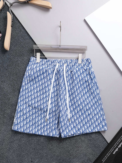 260421 New high-quality full-print jacquard denim shorts