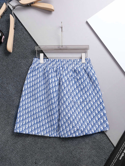 260421 New high-quality full-print jacquard denim shorts