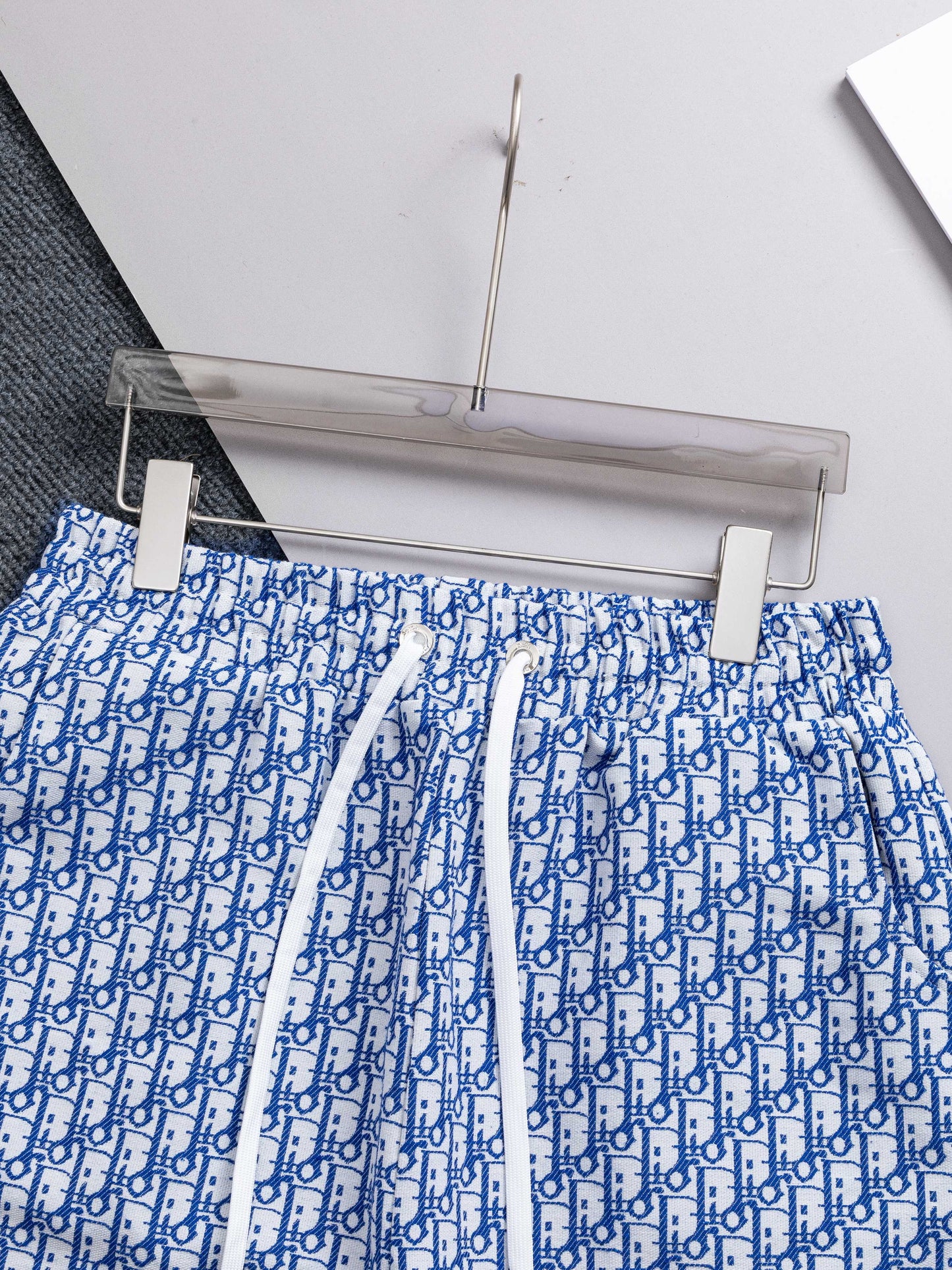 260421 New high-quality full-print jacquard denim shorts