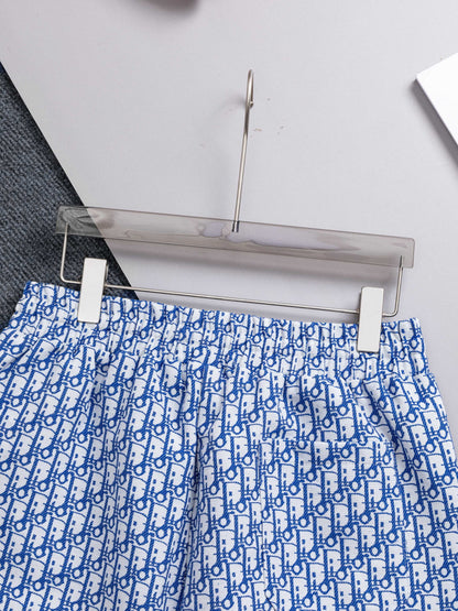 260421 New high-quality full-print jacquard denim shorts