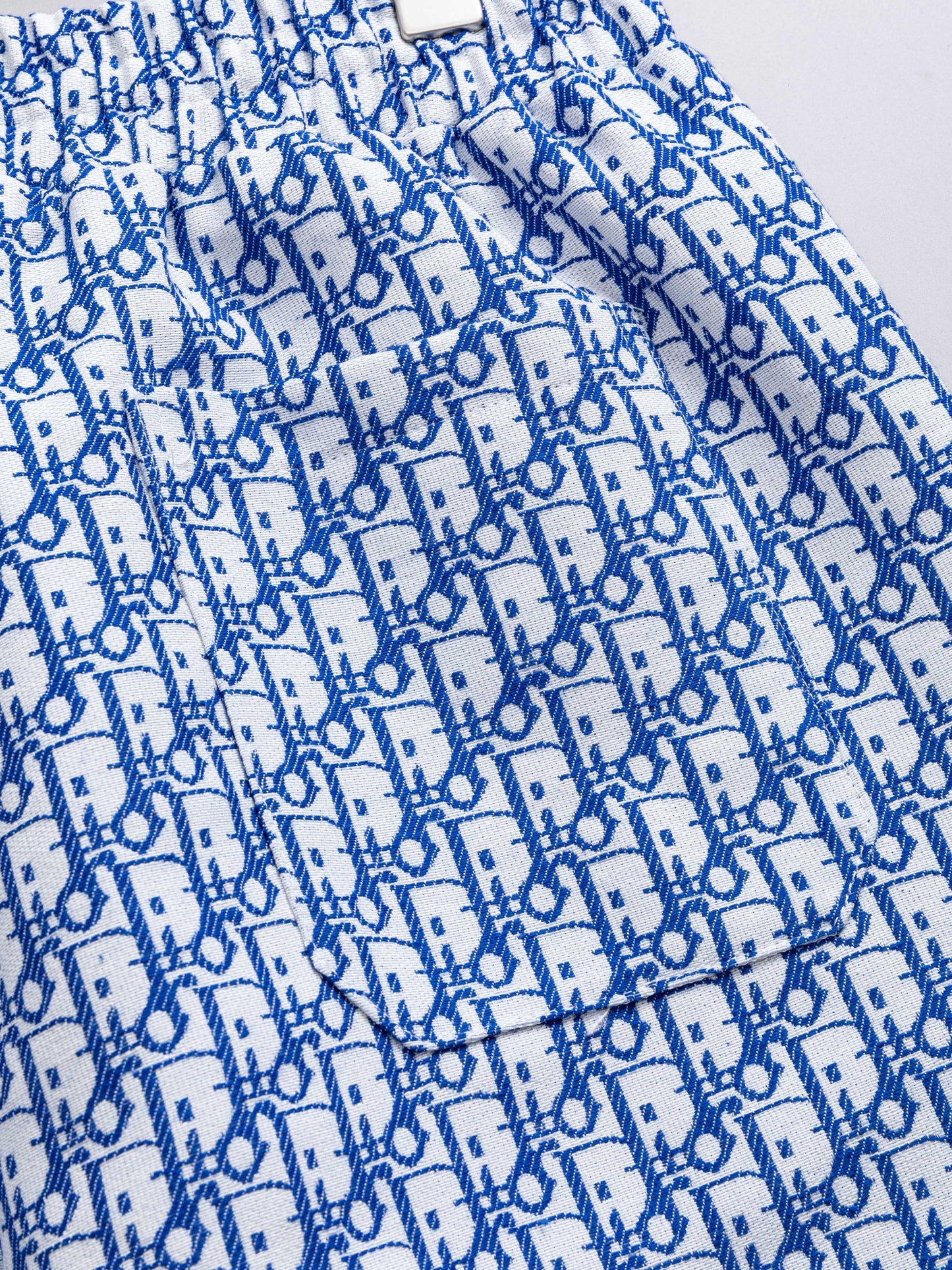 260421 New high-quality full-print jacquard denim shorts