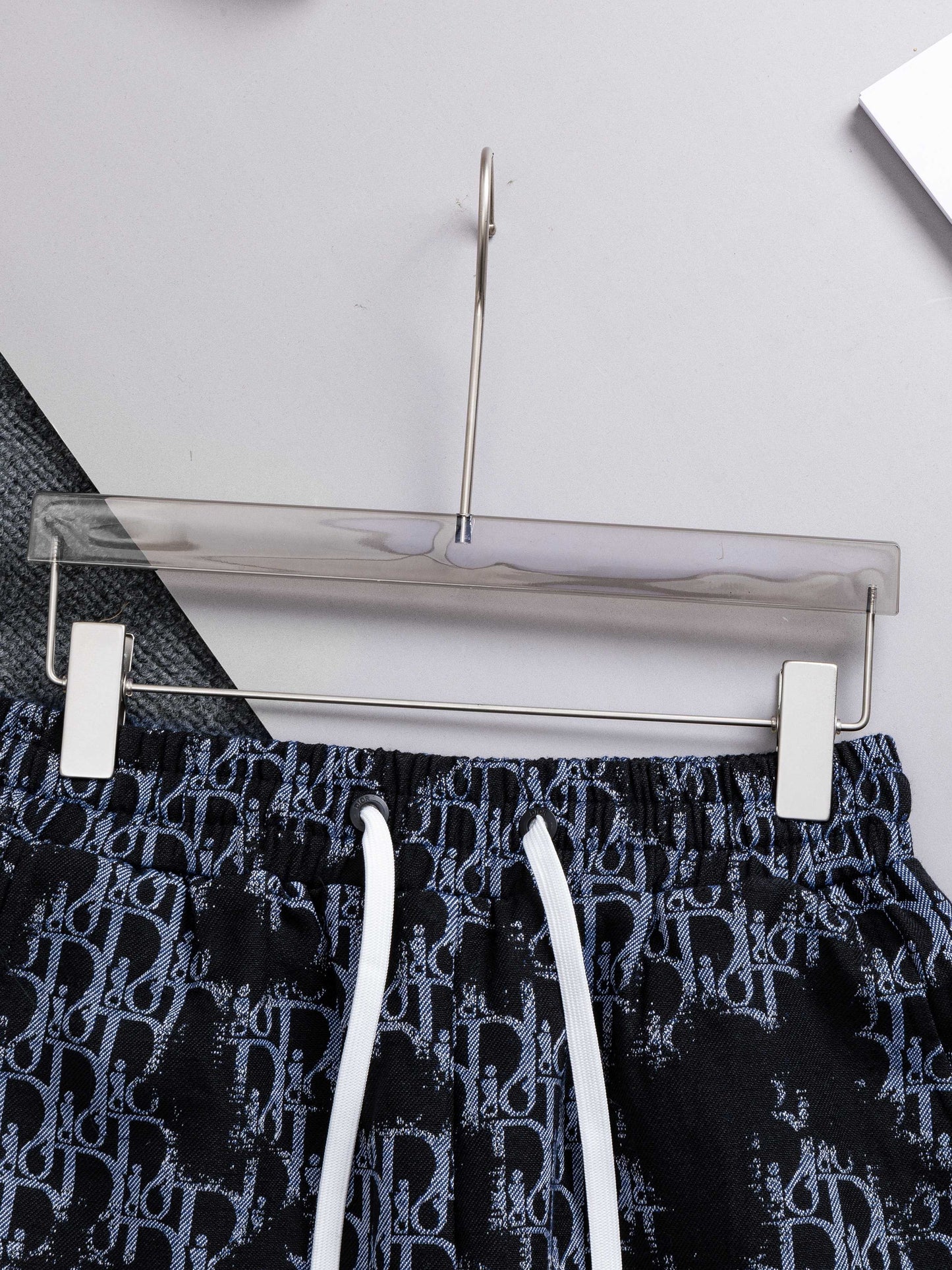 260421 New high-quality full-print heavy-duty washed jacquard denim shorts