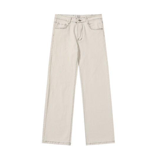 260421 New high-quality patch-stitched embroidered heavy-duty jeans