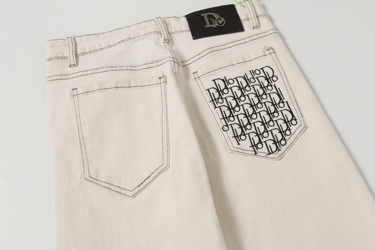 260421 New high-quality patch-stitched embroidered heavy-duty jeans