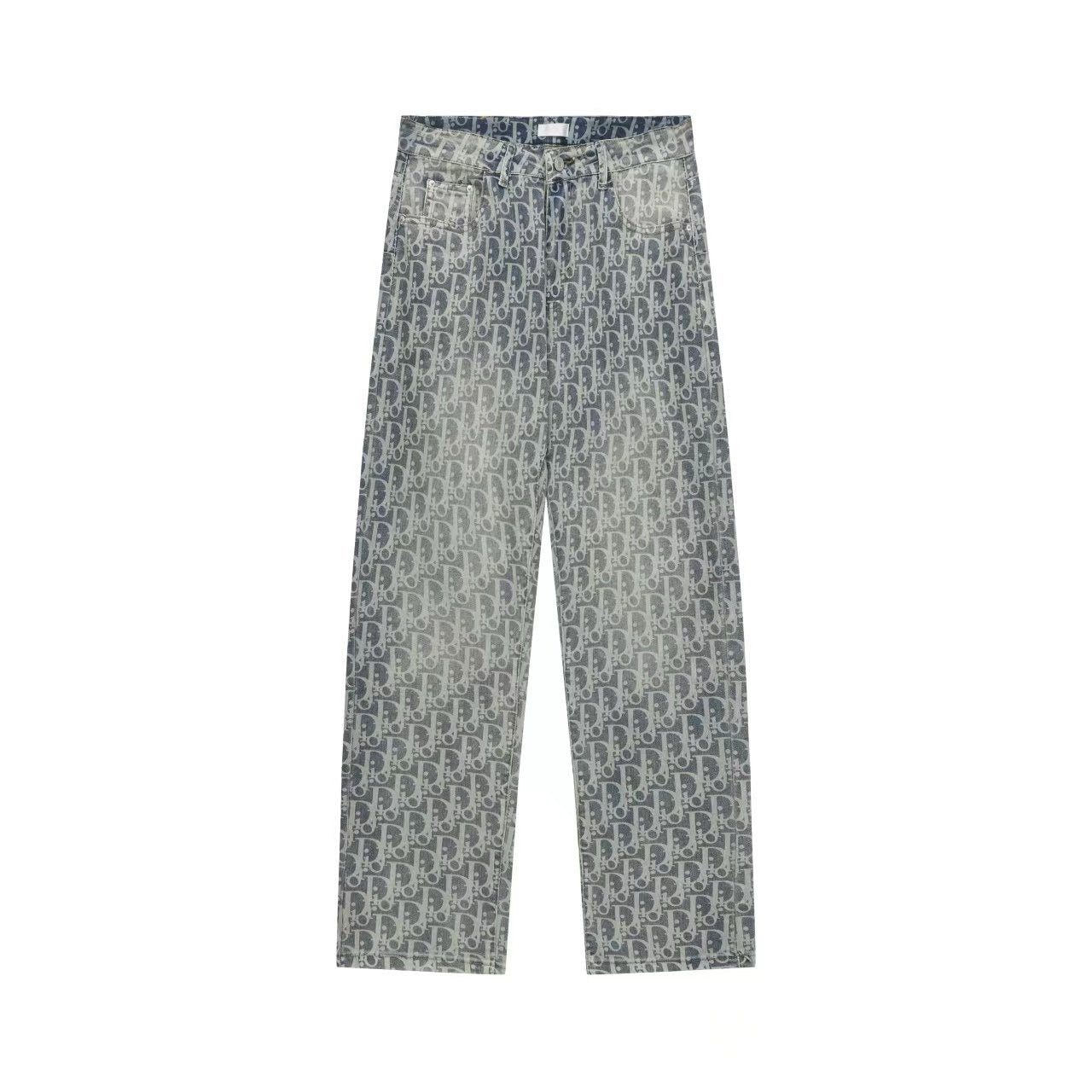 260421 New high-quality jacquard casual printed denim pants