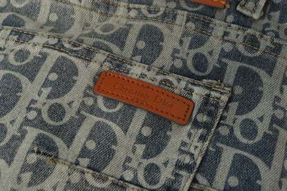 260421 New high-quality jacquard casual printed denim pants