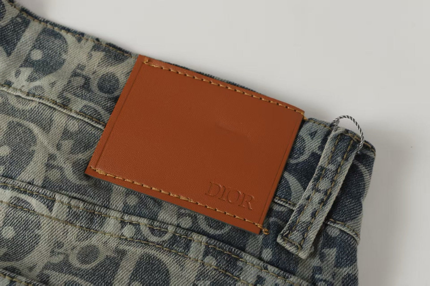 260421 New high-quality jacquard casual printed denim pants