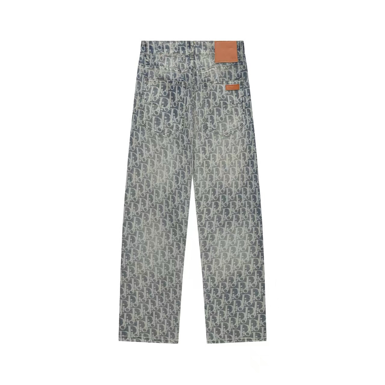 260421 New high-quality jacquard casual printed denim pants