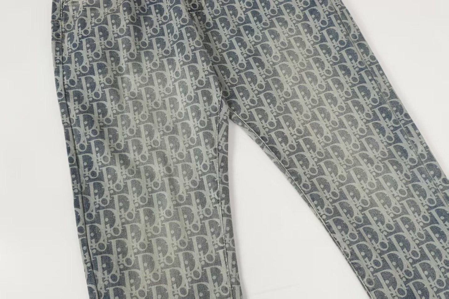 260421 New high-quality jacquard casual printed denim pants