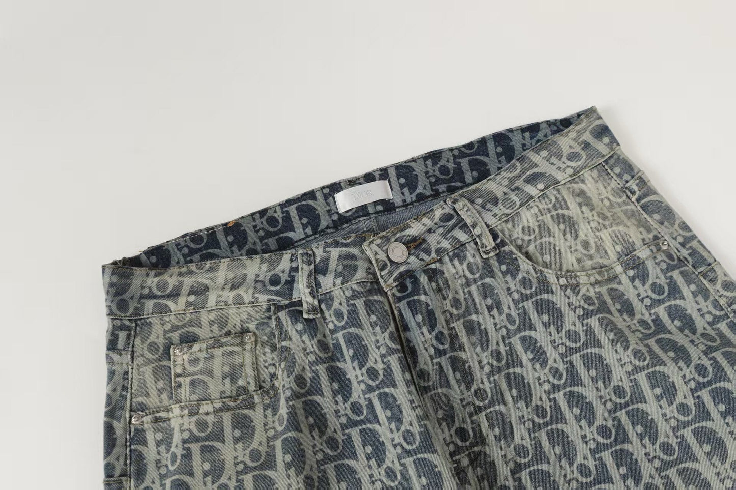 260421 New high-quality jacquard casual printed denim pants