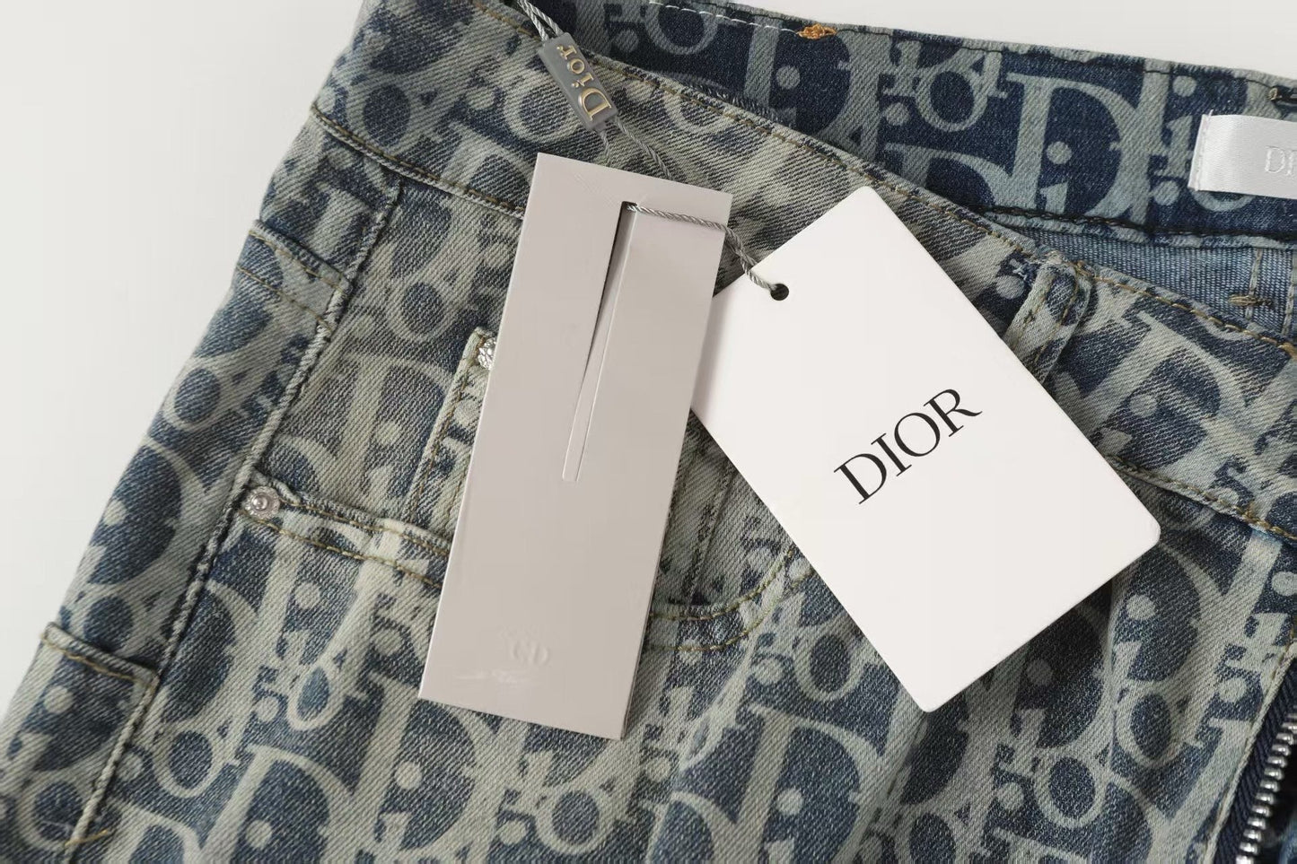 260421 New high-quality jacquard casual printed denim pants